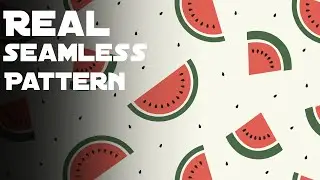 Most Satisfying Watermelon Pattern Time-lapse | Inkscape Vector Art