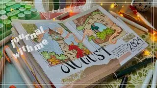 JOURNAL WITH ME &bull; set up my magical dragon and princess&rsquo;s tower theme in my bullet journal🐉
