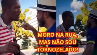 MORADOR DE RUA HUMILHA BOLSONARISTA FOLGADO: SOU MORADOR DE RUA MAS N&Atilde;O SOU TORNOZELADO - EMBOLADA