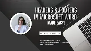 Simple Tips for Professional Documents : How to Use Headers & Footers in Word 365