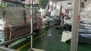 Greenlandplast compactor intergrated style plastic recycling pelletizing machine GLAP120