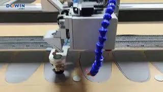 DOWIN Leather laser cutting machine, leather shoe punching machine, leather bag hollowing equipment.