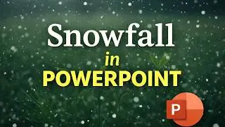 ❄️ Потрясающая анимация снегопада в PowerPoint! (Учебное пособие по созданию кинематографического...
