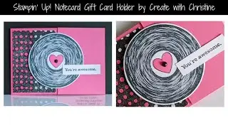 Facebook Live Replay: Stampin' Up! Simple Notecard Size Gift Card Holder by Create with Christine