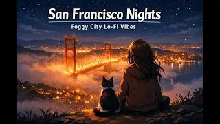 San Francisco Nights 🌉 | Foggy City Lo-Fi Vibes 🐈