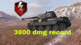 Wot blitz Krupp 38d DAMAGE Record 3800dmg