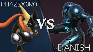 【SSB4】 For Honor: PHaZeX3R0 (Greninja) vs Danish (Samus)