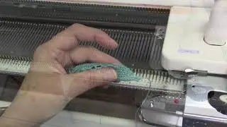 Knit a Cast On Rag on your knitting machine