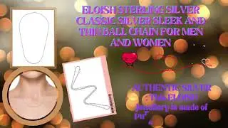 ELOISH Sterling Silver Classic Silver Sleek and Thin Ball Chain for Men and Women