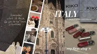 Vlog #1 | Моё первое видео на YouTube: улетели с подругой в Италию 🇮🇹 | Милан & Комо