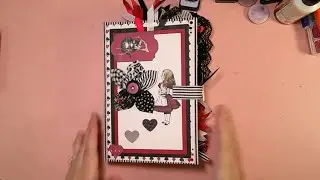 Alice in Wonderland Themed Junk Journal Project Share Flip Through
