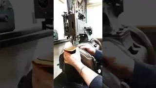 Sewing a leather wallet the old school way