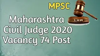 Civil Judge 2020| MPSC | Maharashtra Civil Judge