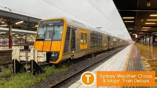 Sydney Trains Vlog 1676: Sydney Weather Chaos & Major Train Delays
