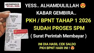 Alhamdulillah 😍 Bansos PKH Dan BPNT Tahap 1 2026 Sudah Proses SPM Surat Perintah Membayar !