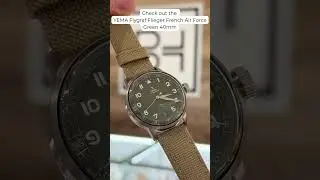 YEMA Flygraf Flieger French Air Force Green 40mm