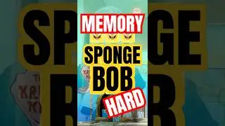 MEMORY SpongeBob level HARD 😱❤️ #memory #spongebob #hard #shorts