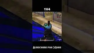 1V4 Against Pro enemy 🤫 #pubgmobile #bgmi #shorts