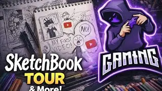 First Sketchbook Tour on Paper Gaming Showing 2025 anime drawings, progress & ideas Like & subscribe