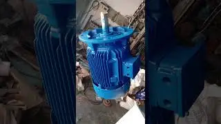 15 HP 1440 rpm bbl co. vertical motor Full details in discription #induction #motor #aircompressor