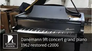 Danemann 9ft concert grand piano 1962 restored c2006