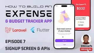 Episode 7: Penger (Expense Tracker App) - Signup Screen with APIs