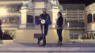 Inauguración de la Plaza Morazán