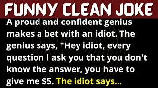 A Genius And An Idiot (FUNNY CLEAN JOKE) | Funny Jokes 2022