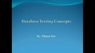 What is Database Testing ?