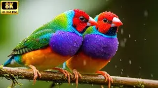 Top 100 Rarest Birds and Wildlife in the Deep Fore | 8K Ultra HDR 120 FPS ASMR