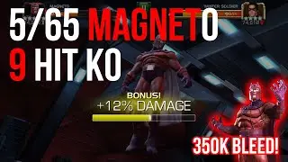 9 HIT WINTER SOLDIER KO! 5/65 Magneto God Tier Damage! - Marvel Contest of Champions