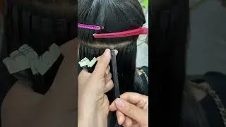 Tape In Hair Extensions Natural Color #tapeinhairextensions  #tapehairextensions  #hairplusbase