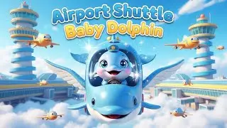 Airport Shuttle Baby Dolphin 🐬🚌✨ | Fantasy Song for Kids | Learn Colors and Ocean Counting