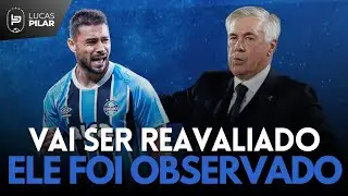 JOGADOR SER&Aacute; REAVALIADO EM PORTO ALEGRE | QUEM CARLO ANCELOTTI FOI OBSERVAR DO ELENCO GREMISTA