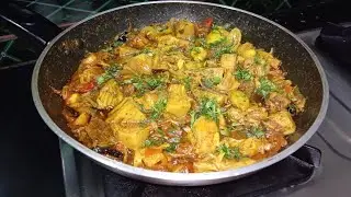 एकदम नई तरीके से बने कटहल की सब्जी|| #food #cooking #recipe #lunch #katahalkisabji #tasty #easy 