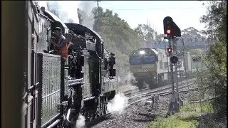 Australian Steam Trains - Loco Change at Picton