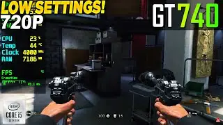 Wolfenstein The Old Blood Low GT 740 - 720p Low,