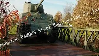 Europe EU Standard Military Emergency Steel Bailey Bridge Decking Panel