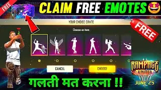 FREE FIRE NEW EVENT | 23 JUNE NEW EVENT | CHOOSE 1 EMOTE EVENT FREE FIRE | FF NEW EVENT