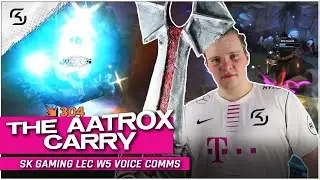 THE 1V9 AATROX CARRY | SK GAMING VOICE COMMS LEC SPRING W5