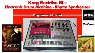 Korg Electribe ER 1. Rhythm Synthesizer MK I. Programs, sounds, patches, loop nr b01 - b63.