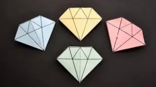 #howtomake #diamond 💎 #bookmark #papercarft