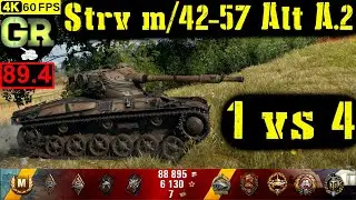 89_World of Tanks Strv m/42-57 Alt A.2 WoT Replay - 8 Kills 3.7K DMG(Patch 1.5.0)