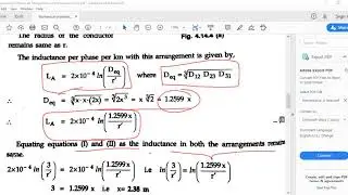 Numerical problems on Transposition of transmission lines