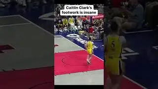 Caitlin Clark's footwork is insane #basketball #caitlinclark