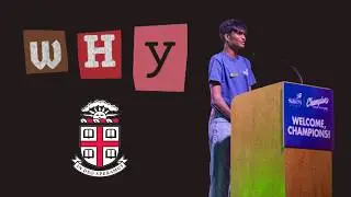 Why? | Brown Video Portfolio (Class of 2030)