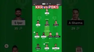 KKR vs PBKS #tataipl2024 #gldream11team #today  #kkrvspbksdream11