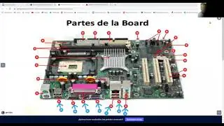 video tutorial educativo explicando los componentes electr&oacute;nicos de la tarjeta madre del ordenador#2