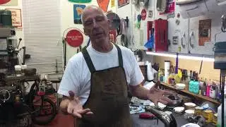 494.  Fixing a loose yoke on a pre-Orthophonic Victor phonograph tone-arm