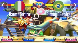 FT5 @sgemf: Hanma Yujiro (IT) vs Jimmy DSandre (BR) [Super Gem Fighter Mini Mix Fightcade] Jan 8